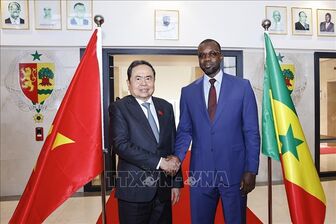 Chủ tịch Quốc hội Trần Thanh Mẫn hội kiến Thủ tướng Senegal
