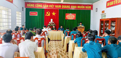 Đại hội đảng viên Chi bộ Quân sự xã An Phú lần thứ I, nhiệm kỳ 2025 - 2030
