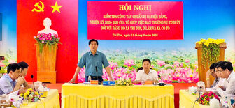 Chủ nhiệm Ủy ban Kiểm tra Tỉnh ủy An Giang làm việc với 3 xã