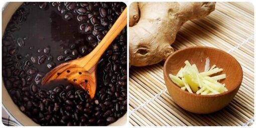 Nước đậu đen nấu với gừng có tác dụng gì?