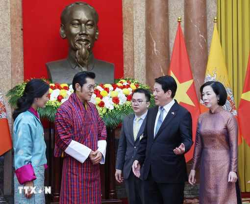 Quốc vương Bhutan và Hoàng hậu kết thúc chuyến thăm cấp Nhà nước tới Việt Nam