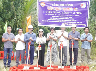 Hơn 570 triệu đồng xây dựng cầu giao thông nông thôn tại xã Hòa Hưng