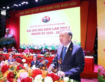 Phát biểu của Tổng Bí thư Tô Lâm tại Đại hội đại biểu Đảng bộ Mặt trận Tổ quốc, các đoàn thể Trung ương lần thứ I