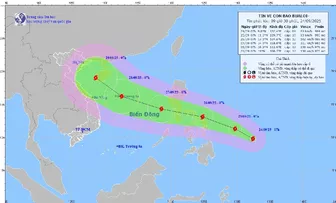 Xuất hiện bão BUALOI sẽ đi vào Biển Đông trở thành cơn bão số 10