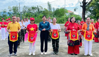 Xã Vĩnh Gia tổ chức hội thi thể dục dưỡng sinh kỷ niệm 34 năm ngày Quốc tế người cao tuổi
