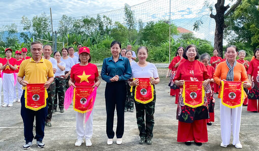 Xã Vĩnh Gia tổ chức hội thi thể dục dưỡng sinh kỷ niệm 34 năm ngày Quốc tế người cao tuổi