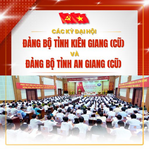 [Megastory] Các kỳ Đại hội Đảng bộ tỉnh Kiên Giang (cũ) và Đảng bộ tỉnh An Giang (cũ)