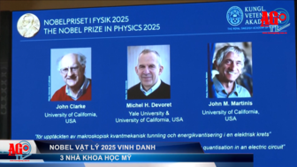 Nobel Vật lý 2025 vinh danh 3 nhà khoa học Mỹ