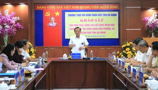 Thường trực HĐND tỉnh khảo sát tình hình hoạt động của HĐND, Thường trực HĐND các xã, phường