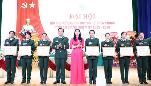 Đại hội Hội Phụ nữ Ban Chỉ huy Bộ đội Biên phòng tỉnh An Giang nhiệm kỳ 2025 - 2030