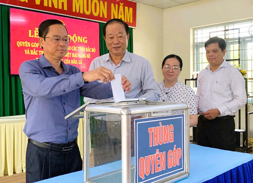 Các địa phương phát động ủng hộ đồng bào khắc phục hậu quả bão lũ