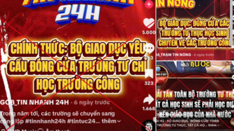 Bộ Giáo dục và Đào tạo cảnh báo tin giả về giải tán trường tư thục