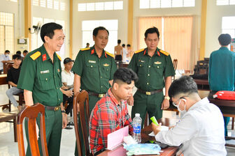 Bộ Chỉ huy Quân sự tỉnh An Giang kiểm tra công tác sơ tuyển sức khỏe nghĩa vụ quân sự