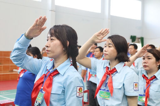 145 trại sinh tham gia huấn luyện kỹ năng, nghiệp vụ công tác Đội
