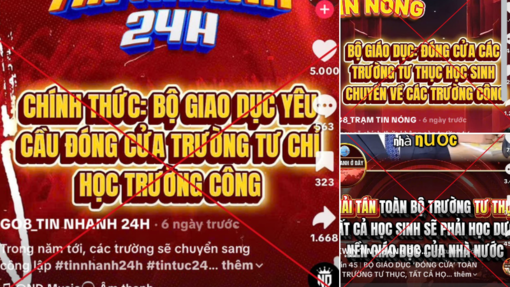 Bộ Giáo dục và Đào tạo cảnh báo tin giả về giải tán trường tư thục