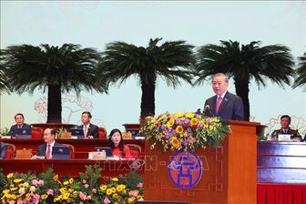 Phát biểu của Tổng Bí thư Tô Lâm tại Đại hội Đại biểu Đảng bộ thành phố Hà Nội lần thứ XVIII, nhiệm kỳ 2025 - 2030