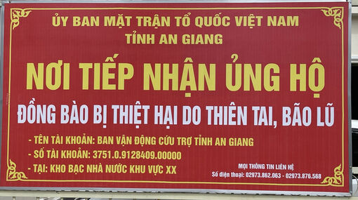 Ủy ban MTTQ Việt Nam tỉnh An Giang tiếp nhận trên 5 tỷ đồng hỗ trợ đồng bào bị thiệt hại do thiên tai, bão lũ