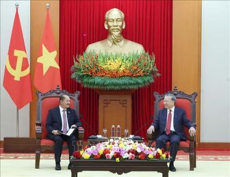 Tổng Bí thư Tô Lâm tiếp Đoàn đại biểu Đảng Nhân dân Cách mạng Lào