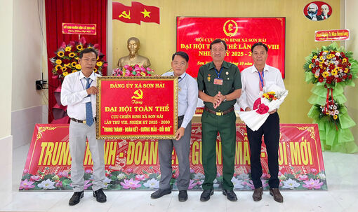 Phấn đấu 100% hội viên Cựu chiến binh xã Sơn Hải đạt danh hiệu hội viên gương mẫu