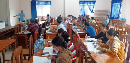 Tổ chức 8 lớp tập huấn, đào tạo cán bộ kiêm nhiệm và phối hợp thực hiện tín dụng chính sách xã hội