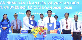 Xã An Biên và VNPT ký kết hợp tác chuyển đổi số giai đoạn 2025 - 2030 Xã An Biên và VNPT ký kết hợp tác chuyển đổi số giai đoạn 2025 - 2030