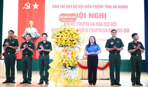 Tuổi trẻ Bộ đội Biên phòng tỉnh An Giang xung kích, sáng tạo, góp phần xây dựng biên giới vững mạnh