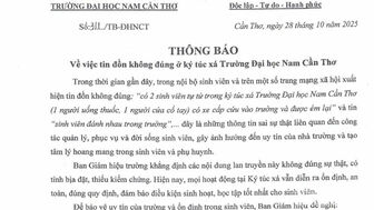 Phối hợp cơ quan chức năng xử lý tin đồn tại Trường đại học Nam Cần Thơ