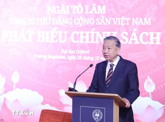 Tổng Bí thư Tô Lâm phát biểu chính sách tại Đại học Oxford