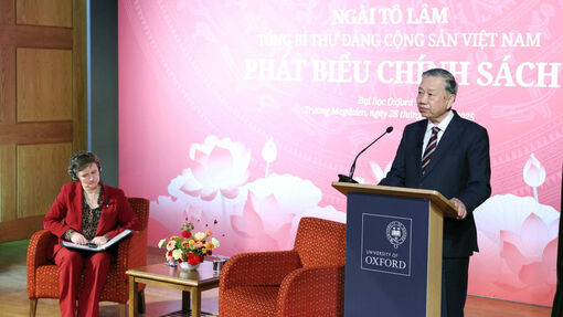 Tổng Bí thư Tô Lâm phát biểu chính sách tại Đại học Oxford