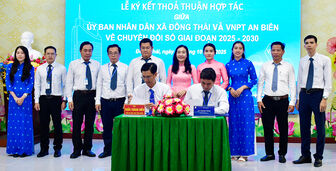 VNPT An Biên và UBND xã Đông Thái hợp tác chuyển đổi số