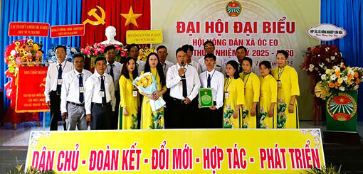 Đại hội đại biểu Hội Nông dân xã Óc Eo nhiệm kỳ 2025 - 2030