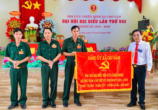 Hội Cựu chiến binh xã Chợ Vàm hoàn thành 100% chỉ tiêu nghị quyết