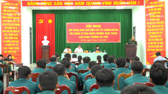 Hà Tiên đối thoại dân chủ giữa cấp ủy, chính quyền với lực lượng dân quân thường trực