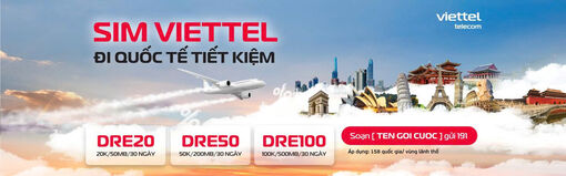 Viettel ra mắt hệ gói cước Roaming DRE tiết kiệm mới