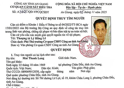 Truy tìm người đàn ông bị tố lừa đảo chiếm đoạt 300 triệu đồng