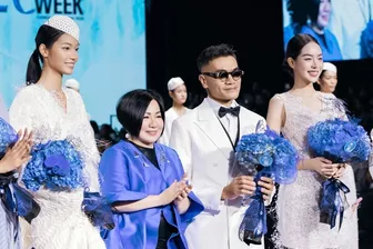 Vũ Việt Hà, Hà Linh Thư gây ấn tượng trên sàn diễn tuần lễ thời trang