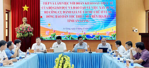 Khảo sát về xóa mù chữ vùng đồng bào dân tộc thiểu số tại 3 xã