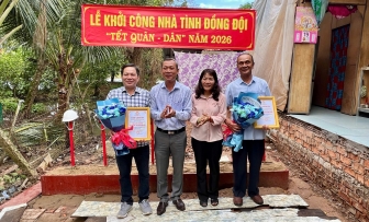 Phường Bình Đức khởi công xây dựng 2 nhà Tình đồng đội