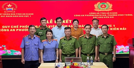 Viện Kiểm sát ký kết quy chế phối hợp cùng công an 102 phường, xã, đặc khu