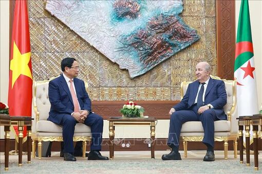 Thủ tướng Phạm Minh Chính hội kiến Tổng thống Algeria