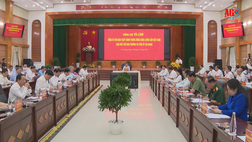 Tổng Bí thư Tô Lâm làm việc với Ban Thường vụ Tỉnh ủy An Giang