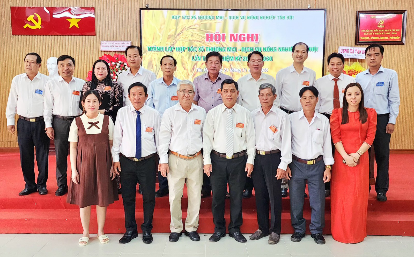 Thành lập Hợp tác xã Thương mại - Dịch vụ nông nghiệp Tân Hội