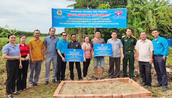 Xã Hòa Điền khởi công xây dựng 2 căn nhà Mái ấm Công đoàn