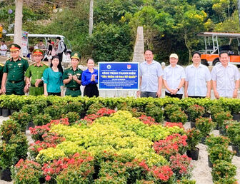 Khánh thành công trình thanh niên tại cột mốc chủ quyền quần đảo Hải Tặc