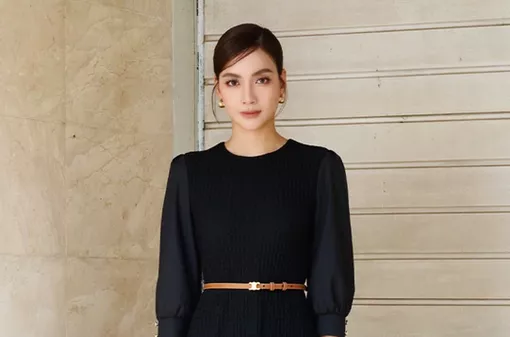 Đầm phối thắt lưng, bí quyết tôn dáng trong tích tắc