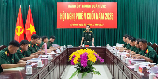 Đảng ủy Trung đoàn 892 hoàn thành tốt nhiệm vụ năm 2025