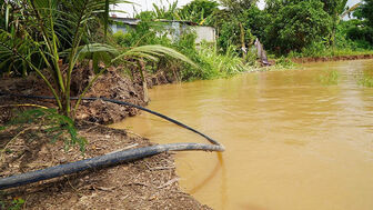 Đồng Tháp: Công bố tình huống khẩn cấp sạt lở bờ sông Tiền