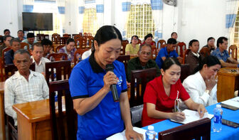 Cấp ủy, chính quyền xã Ô Lâm đối thoại với Nhân dân