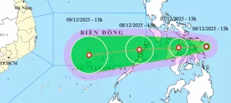 Áp thấp nhiệt đới giật cấp 8 sắp vào Biển Đông