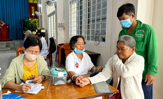 Khám bệnh, cấp thuốc miễn phí và tặng 300 phần quà cho người dân xã Cô Tô